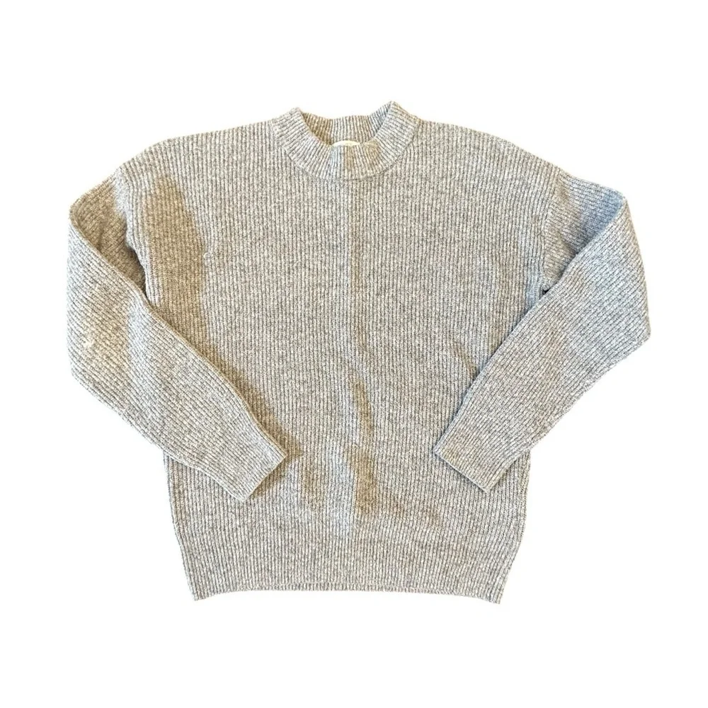 Market & Spruce Sienna Ribbed Drop Shoulder Crewneck Sweater- Like New